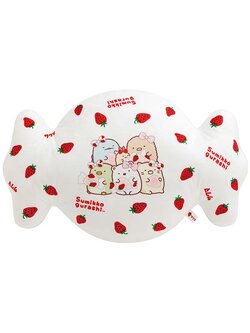 หมอนอิง/ตุ๊กตา Sumikko Gurashi x Sakuma Strawberry Milk Candy ขนาด 23 x 37 x 10 ซม.