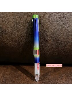 ปลอกปากกา Zebra Sarasa Select ใส่ได้ 5 ไส้ แบบ Neon Color (Limited) พร้อมหมึกสีแดง ลาย Shiny Green