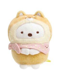 ตุ๊กตา Sumikko Gurashi - Dog Cosplay with Puppy ไซส์ SS แบบตัว Shiro Kuma ชุดน้องหมา ขนาด 6 x 5 x 4 ซม.
