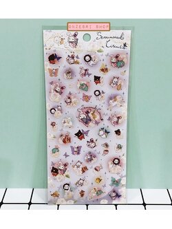 Sticker ลาย Sentimental Circus คอลเลกชั่น Moon-Colored Fawn and Midnight Circus แบบสีขาว ขนาด 20 x 9.5 ซม.