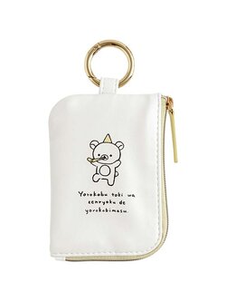 กระเป๋าสตางค์ Rilakkuma Style Goyururi Everyday Slim Wallet ทำจากหนังเทียม ขนาด 11 x 8.5 x 1 ซม.