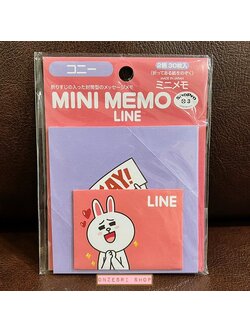 เซ็ตกระดาษจดหมายแบบมินิ LINE FRIENDS Mini Memo Vol.2 ลายกระต่าย Cony Okay กระดาษพับเป็นซองได้ มี 2 ลาย รวม 30 แผ่น พร้อมสติกเกอร์ 30 ดวง ขนาดแพ็คเกจ 9.3 x 12 ซม.
