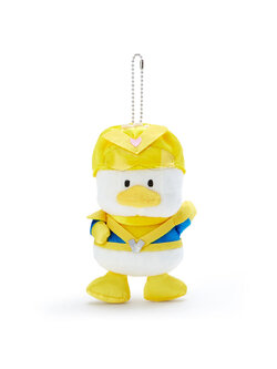 พวงกุญแจตุ๊กตา Sanrio Hapidanbui Hero Collection แบบ Ahiru no Pekkle ขนาด 10 x 7 x 15 ซม.