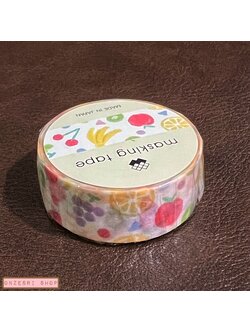 Masking Tape เทปตกแต่งจากญี่ปุ่น จาก Mind Wave Japan ลาย Summer Fruit ขนาด 1.5 ซม. x 7 ม.