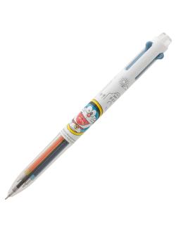 ปากกา Pentel i+ Doraemon แท่งสีขาว มีหมึก 3 สีในแท่ง ดำ, ส้ม, ฟ้า หัว 0.4 หมึกหมดแล้วสามารถเปลี่ยนใส่หมึกของ Pentel ได้