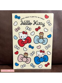 แฟ้ม A4 USJ ลาย Hello Kitty สีขาวพร้อย มีขายเฉพาะที่ Universal Studios Japan เท่านั้น
