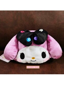 กระเป๋า My Melody นุ่มนิ่ม ประดับเพชรที่โบว์ ขนาด 19 x 12 ซม. ตรงช่องใส่ของ 14 x 12 ซม.