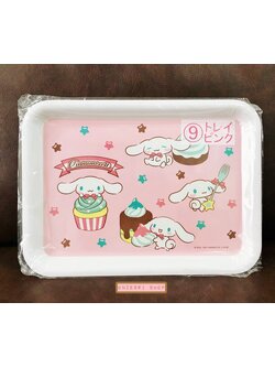ถาดเมลามีน Cinnamoroll Choco Mint (Limited) สีชมพู ขนาด 30 x 21 x 2 ซม. ไม่มีวางขายทั่วไป เป็นแบบต้องลุ้นกับทางหน้าร้าน Sanrio ที่ญี่ปุ่นเท่านั้น