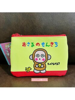 กระเป๋า Sanrio Characters Retro Collection Pouch & Tissue Case แบบ Osaru no Monkichi ด้านหลังใส่ทิชชู่ได้ มีซิปปิดเปิด ขนาด 13 x 9.5 x 0.7 ซม. ทำจาก PVC