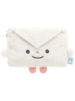 กระเป๋า Pokantotan Pouch แบบซองจดหมาย Otegami-tan สีขาว ใส่ของด้านในได้ ขนาด 13.5 x 22 x 3.5 ซม.