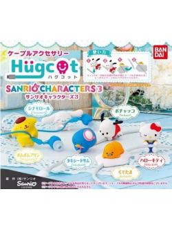 Hugcot Sanrio Characters 3 เป็นตุ๊กตาที่เกาะสายชาร์จ/สายหูฟัง มี 6 แบบให้เลือก