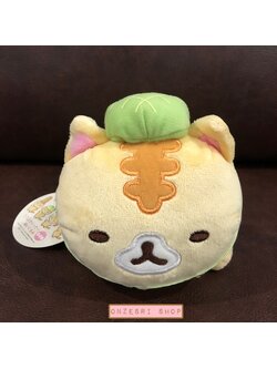 ตุ๊กตา แมวขนมปัง Corocoro Coronya แบบเมล่อนปังนอน ตรงข้างล่างเป็นก้นถ่วง ขนาด 12 x 16 x 11 ซม.