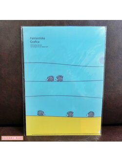 แฟ้ม A4 Lisa Larson from Japan ลายเม่น สีฟ้า