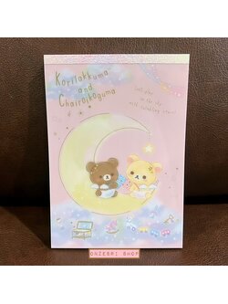 สมุดฉีก Rilakkuma Fluffy Angel Collection แบบสีชมพู ขนาด 14.8 x 10.5 ซม. มี 4 ลาย รวม 100 แผ่น