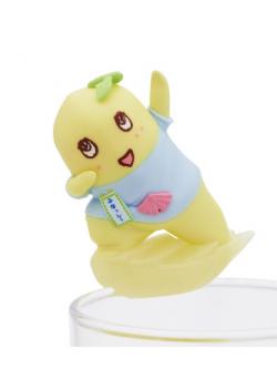 ตัวเกาะแก้ว PUTITTO Funassyi ตัวใหญ่ แบบยืนบนเนื้อพีช ขนาด 5 x 3 ซม.