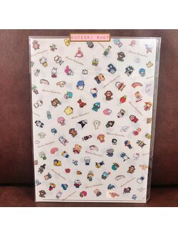 แฟ้ม A4 ลายรวมตัว Sanrio สีขาว