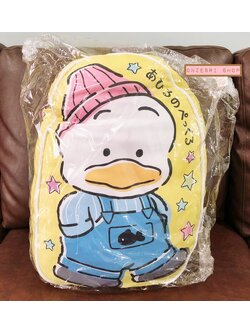 หมอนใบใหญ่ Hapidanbui Ahiru no Pekkle (Limited) สีเหลือง ขนาด 44 x 31 x 16 ซม. ไม่มีวางขายทั่วไป เป็นแบบต้องลุ้นกับทางหน้าร้าน Sanrio ที่ญี่ปุ่นเท่านั้น