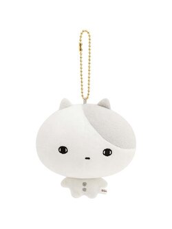 พวงกุญแจตุ๊กตา Made in San-X แบบ Kyomu Kyomu Seikatsu น้องแมวหน้านิ่งเพราะอารมณ์เหมือน "เช้าวันจันทร์" ขนาด 9 x 9 x 6 ซม.