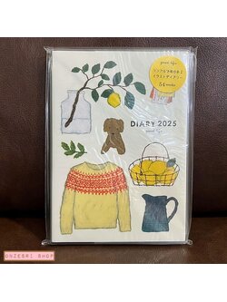 สมุด 2025 Schedule Book เล่มหนา B6 ลาย Yusuke Yonezu - Home ขนาด 13.5 x 18.8 x 1.3 ซม. (144 หน้า)