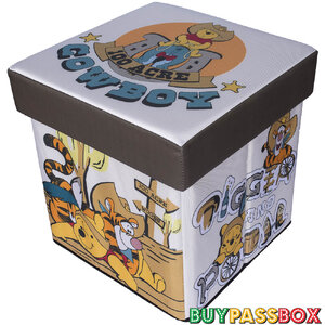 เก้าอี้กล่องเก็บของ 2in1 สตูล Winnie the Pooh