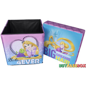 เก้าอี้กล่องเก็บของ 2in1 สตูล Disney Princess