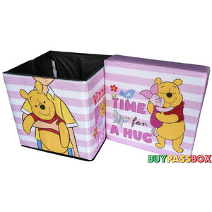 เก้าอี้กล่องเก็บของ 2in1 สตูล Winnie the Pooh
