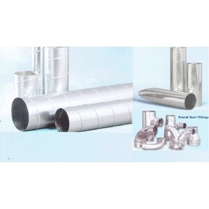 Spiral Duct ท่อสไปรัล สังกะสี, สแตนเลส, ท่อเหลี่ยม, ข้องอ, ท่อแอร์