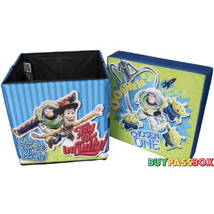 เก้าอี้กล่องเก็บของ 2in1 สตูล TOY STORY