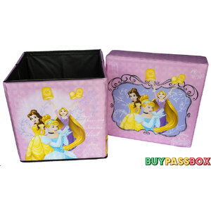 เก้าอี้กล่องเก็บของ 2in1 สตูล Disney Princess