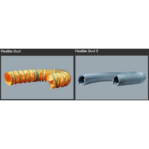 Flexible Duct ท่อเฟล็กซ์อ่อน, ท่อผ้าใบเคลือบ PVC