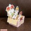 mofusand Pop Up Birthday Card From Japan การ์ดวันเกิดลาย mofusand Fruit Box ขนาดการ์ด 16.5 x 11.5 ซม.
