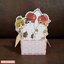 mofusand Pop Up Birthday Card From Japan การ์ดวันเกิดลาย mofusand Fruit Box ขนาดการ์ด 16.5 x 11.5 ซม.