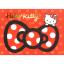 สมุดเล่มเล็ก Hello Kitty ลายโบว์สีแดง (A6) ขนาด 10 x 14.8 ซม. มี 4 ลาย รวม 100 แผ่น