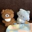 เซ็ตตุ๊กตาเล็ก Chairoikoguma Aokogu no Otomari (San-X Store Limited) เป็นตุ๊กตาไซส์ SS แบบ Koguma & Blue Wolf บนที่นอน ขนาดทั้งเซ็ต 13 x 13 x 5 ซม.