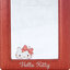 พวงกุญแจเฟรมการ์ด/โพลารอยด์/รูป/บัตร แบบขอบวิ้ง ของแท้จาก Sanrio Japan สายติ่ง สายไอดอล ต้องมี ! ขนาด 9.1 x 0.3 x 12.6 ซม. ทำจาก PVC แบบ Hello Kitty