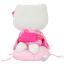 ตุ๊กตา Hello Kitty มีเบาะรองนั่ง ใส่กิโมโนสีชมพู ขนาด 17 x 12 x 22 ซม.