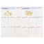 สมุด 2026 Schedule Book เล่มหนา B6 ลาย Pompompurin ขนาด 13.5 x 18.7 x 1.3 ซม. (192 หน้า) มีให้จดตั้งแต่เดือน 10/2025 - 3/2027 เป็นปฎิทินแบบ monthly & weekly แบบช่อง มี sticker