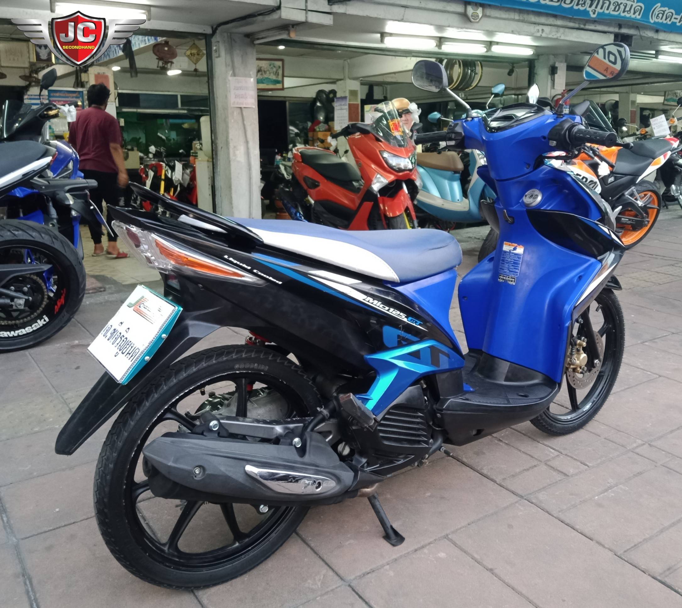 รถบ้านเข้าใหม่ YAMAHA MIO125GT จดทะเบียนปี55 เครื่องดีเดิม สตาร์ทติดง่าย ขับขี่ดี ชุดสีแท้ทั้งคัน ล้อแม็กแต่ง ยางใหม่กริ๊บ