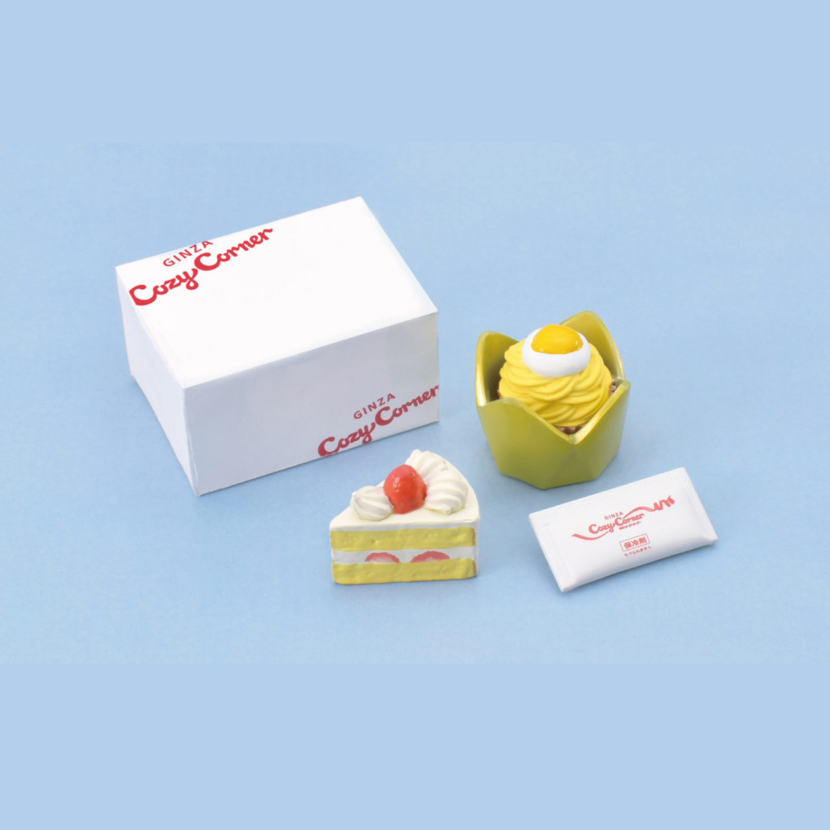 โมเดลขนมหวาน Hanako Super Mini Daiginza Miniature Collection (Limited) จากญี่ปุ่น เป็นโมเดลที่ทำร่วมกับนิตยสาร Hanako ของญี่ปุ่น รวมของดีย่าน Ginza ขนาดเล็ก น่ารักมาก มี 5 แบบให้เลือก