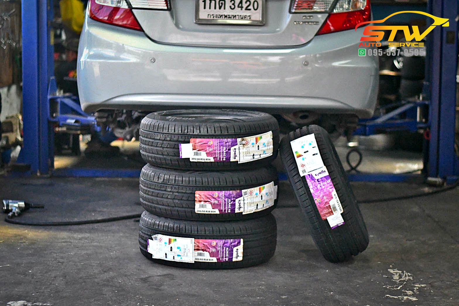 ยางใหม่ APOLLO ALNAC 4G 205/55R16 91H