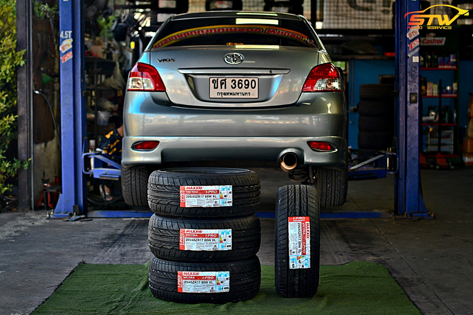 ยาง MAXXIS I-PRO 205/45R17 88W ติดตั้งใส่ TOYOTA VIOS