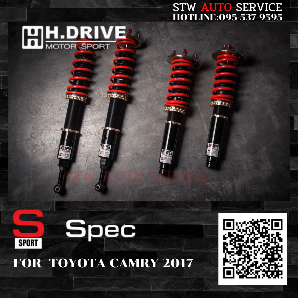 โช๊คสตรัทปรับเกลียว H-Drive S.spec TOYOTA CAMRY 2017
