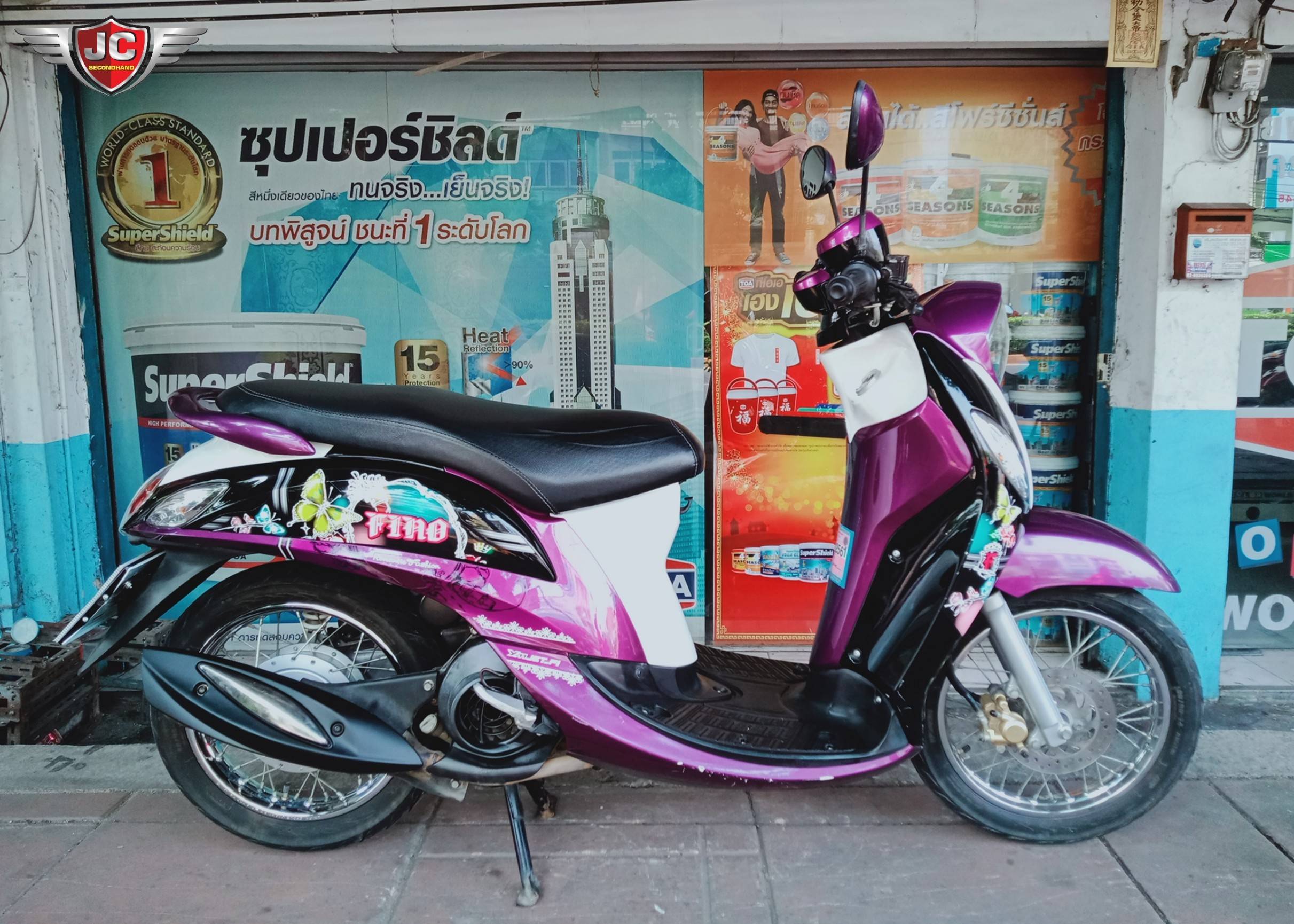 รถบ้านมีมาอีกแล้วจ้า Yamaha Fino FI ปี 57 รถสภาพเดิม เครื่องดีสตาร์ททีเดียวติด เบานิ่งบิดติดมือ