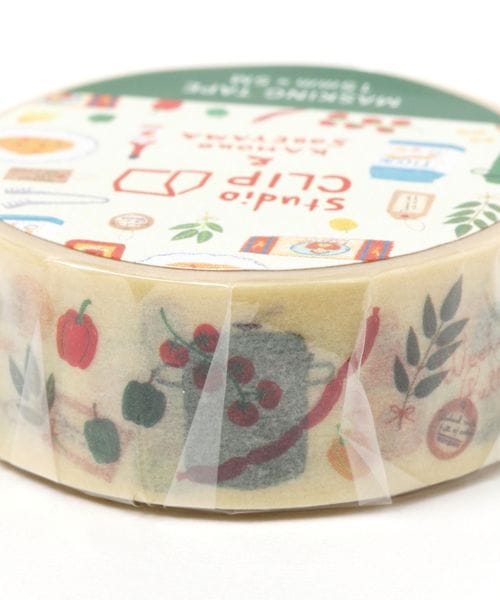 เทปตกแต่งจากญี่ปุ่น Studio Clip x Kahoko Sodeyama Masking Tape (Limited) ขนาด 1.5 ซม. ยาว 5 ม.