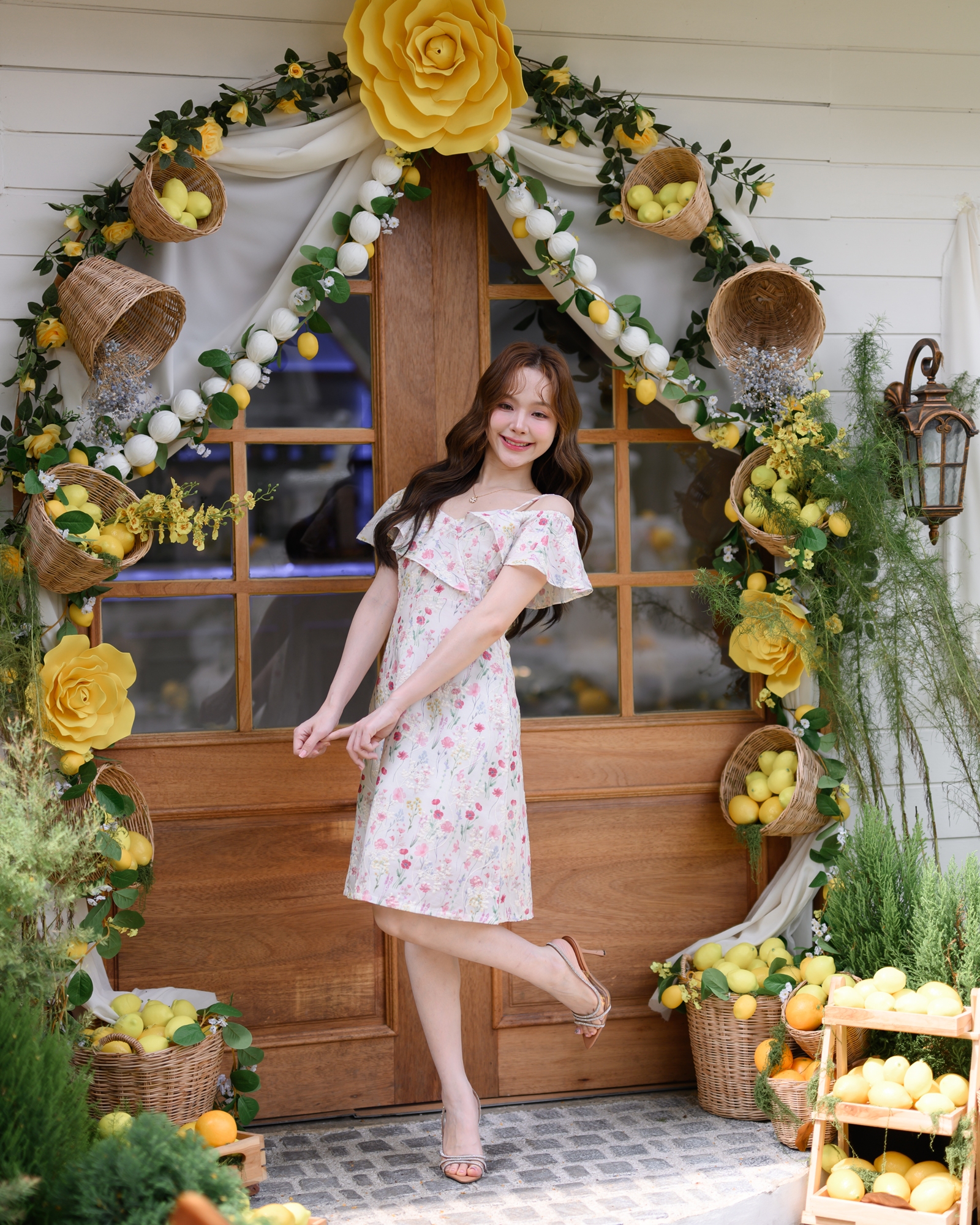 Blossom Breeze Off-shoulder Dress