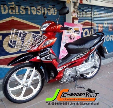 SUZUKI SHOGUN125 (สตาร์ทมือ) ปลายปี 51 เครื่องดีเดิมๆ ไม่มีควัน สตาร์ทติดง่าย ขับขี่ดี ศูนย์ตรง ชุดสีแท้ทั้งคัน