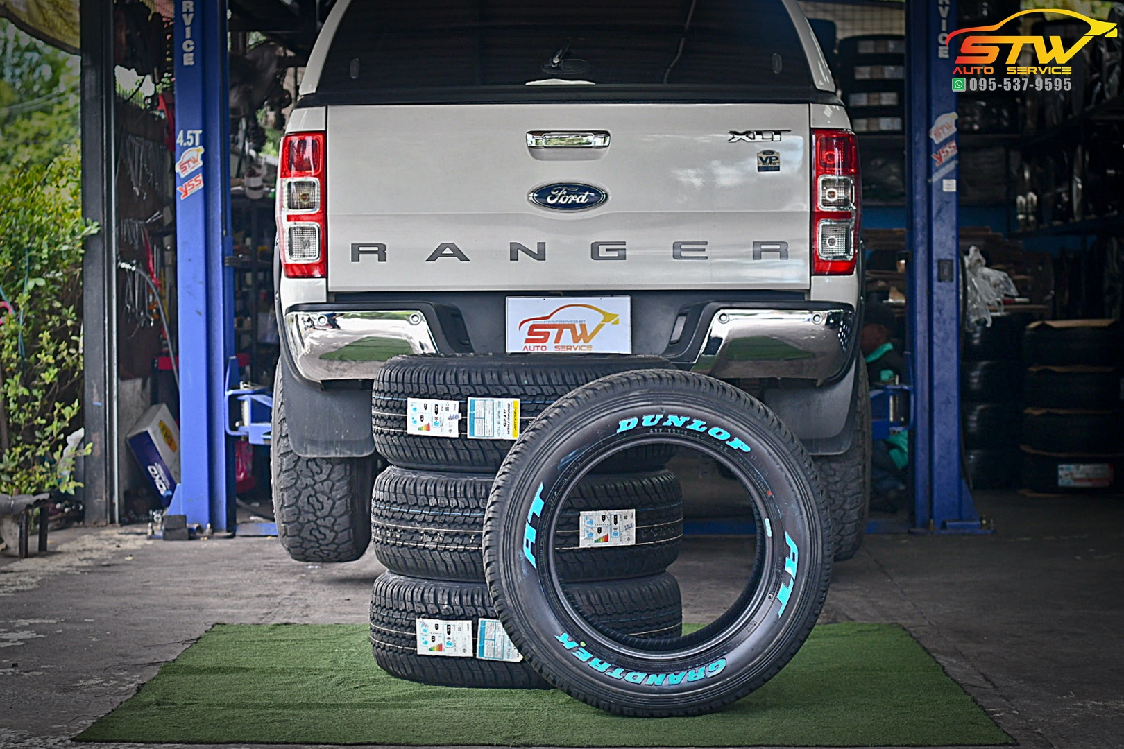เปลี่ยนยาง FORD RANGER DUNLOP GRANDTREK AT25 265/60R18 110H