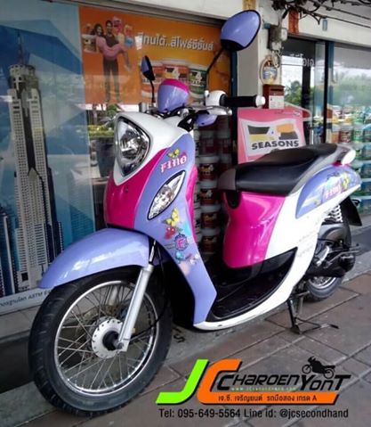 รถดี สีหวานแหวว โดนใจใครมั้งเอ่ย...YAMAHA FINO FI (หัวฉีด) ปลายปี 57 ลายสดใส น่ารักกิ๊บเก๋ เครื่องดีเดิมจัด
