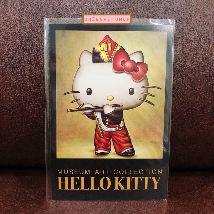 โปสการ์ด Hello Kitty Museum Art Collection Postcard from Japan (Limited) ลายภาพเขียน The Fifer / Manet