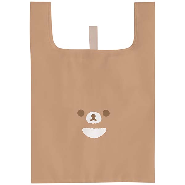 กระเป๋า Eco Bag ลาย Rilakkuma Cotton Face แบบ Chairoi Koguma พับได้ พกพาสะดวก ขนาด 63 x 38 ซม. / พับแล้วเหลือ 14 x 14 ซม.